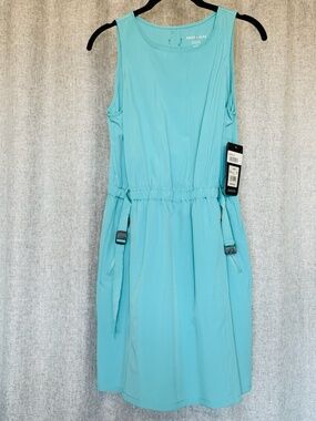 Swiss Alps Dress Women's S Active Stretch Trail Hiking Turquoise Athleisure New
